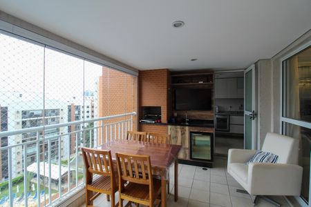 Varanda da Sala de apartamento para alugar com 4 quartos, 140m² em Cidade São Francisco, São Paulo