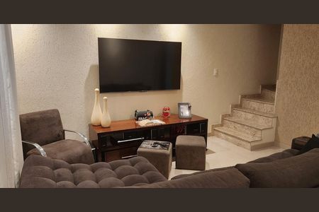 Sala de casa à venda com 3 quartos, 112m² em Jardim das Maravilhas, Santo André