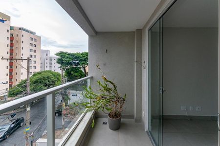Varanda da Sala de apartamento para alugar com 3 quartos, 81m² em Nova Suíça, Belo Horizonte