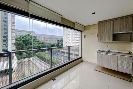 Varanda da Sala de apartamento para alugar com 2 quartos, 72m² em Barra Funda, São Paulo