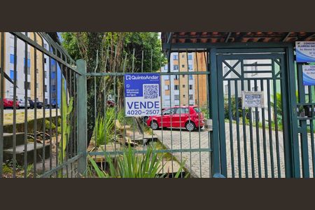 Apartamento à venda com 44m², 2 quartos e 1 vagaPlaca instalada na grade da fachada do condomínio - Código da placa: WYNY-1091