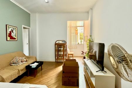 Sala  de apartamento para alugar com 1 quarto, 54m² em Copacabana, Rio de Janeiro