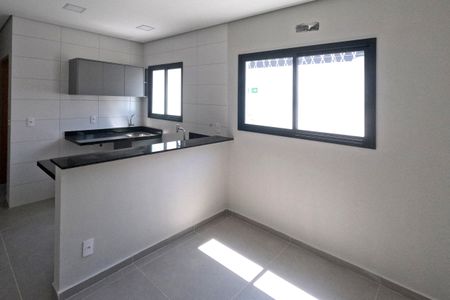 Sala/Cozinha de apartamento para alugar com 1 quarto, 33m² em Macuco, Santos