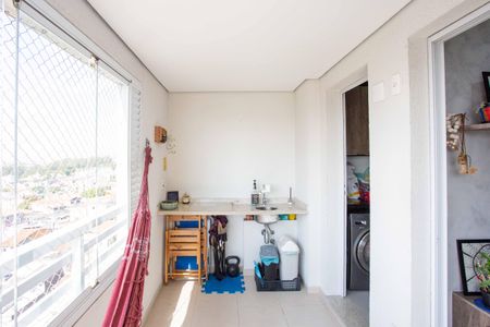 Varanda da Sala de apartamento à venda com 2 quartos, 65m² em Centro, Diadema