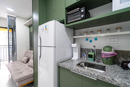 Studio à venda com 25m², 1 quarto e sem vagaCozinha