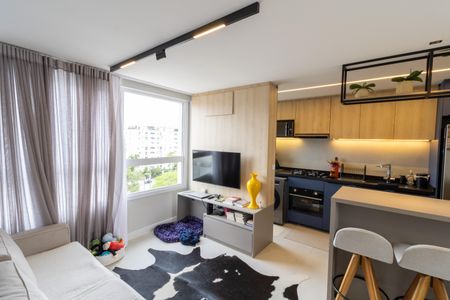 Sala de apartamento à venda com 3 quartos, 86m² em Menino Deus, Porto Alegre