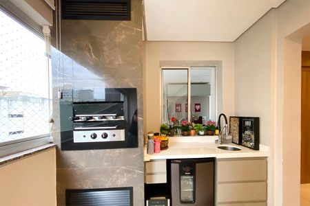 Varanda Gourmet de apartamento à venda com 4 quartos, 143m² em Buritis, Belo Horizonte