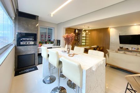 Varanda Gourmet de apartamento à venda com 4 quartos, 143m² em Buritis, Belo Horizonte