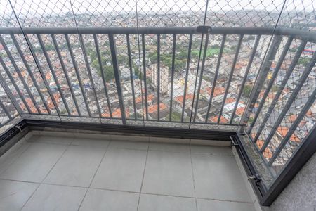 Varanda da sala  de apartamento à venda com 1 quarto, 45m² em Vila Santa Luzia, São Bernardo do Campo