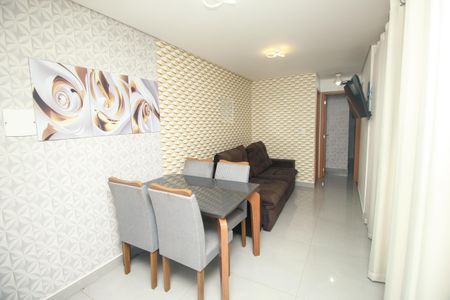 Sala de Jantar de apartamento à venda com 2 quartos, 45m² em Vila Pires, Santo André