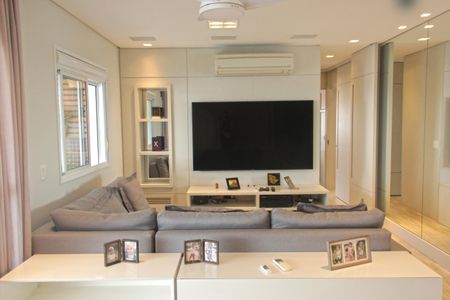 Sala de apartamento para alugar com 3 quartos, 136m² em Pompéia, Santos