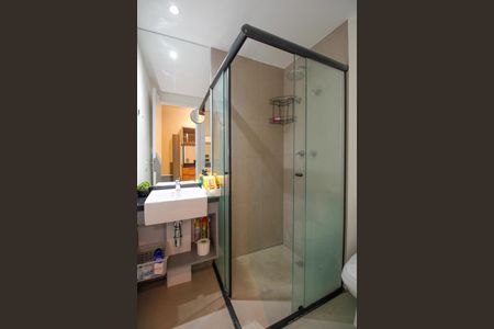 Banheiro de kitnet/studio à venda com 1 quarto, 22m² em Paraíso, São Paulo