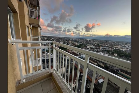 Varanda da Sala de apartamento para alugar com 2 quartos, 45m² em Parque Sao Vicente, São Vicente