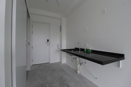 Cozinha de kitnet/studio à venda com 1 quarto, 30m² em Indianópolis, São Paulo