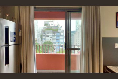 Sacada de kitnet/studio para alugar com 1 quarto, 25m² em Jardins, São Paulo