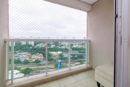 Sala - Varanda de apartamento para alugar com 1 quarto, 38m² em Santo Amaro, São Paulo