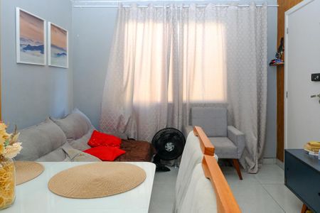 Sala de apartamento para alugar com 1 quarto, 47m² em Heliópolis, Belford Roxo