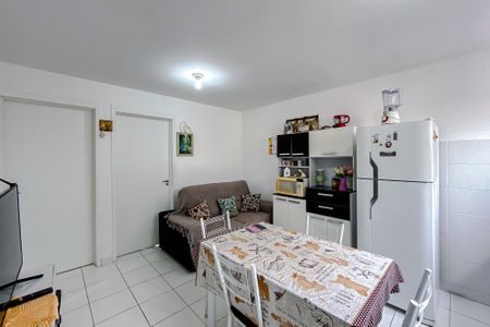 Sala/Cozinha de apartamento à venda com 1 quarto, 43m² em Vila do Encontro, São Paulo
