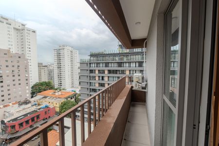 Studio para alugar com 26m², 1 quarto e sem vagaSacada