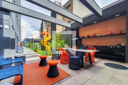 Studio para alugar com 27m², 1 quarto e sem vagaÁrea gourmet