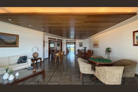 Sala de apartamento para alugar com 5 quartos, 355m² em Jardim Asturias, Guarujá