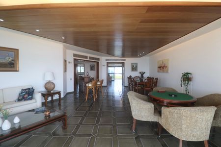 Sala de apartamento para alugar com 5 quartos, 355m² em Jardim Asturias, Guarujá