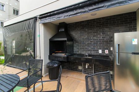 Studio à venda com 27m², 1 quarto e sem vaga Studio à venda com 27m², 1 quarto e sem vagaÁrea comum - Churrasqueira