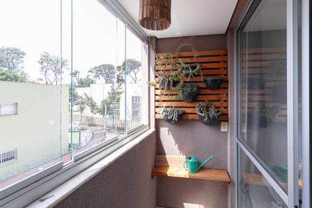 Varanda da sala  de apartamento para alugar com 2 quartos, 50m² em Santa Branca, Belo Horizonte