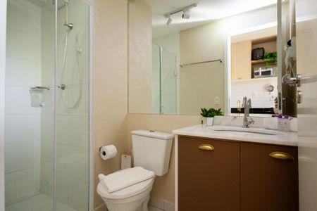 Studio para alugar com 25m², 1 quarto e sem vaga Studio para alugar com 25m², 1 quarto e sem vagaBanheiro