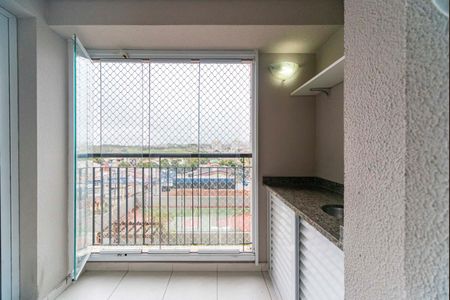 Varanda da Sala de apartamento à venda com 2 quartos, 49m² em Vila Pires, Santo André