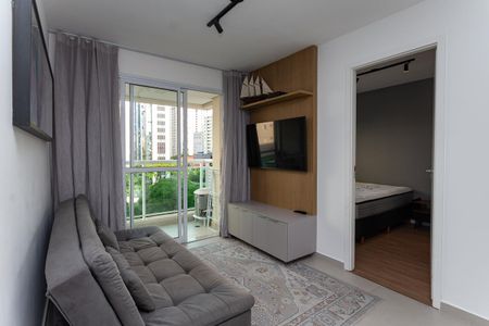 Sala de apartamento para alugar com 1 quarto, 42m² em Barra Funda, São Paulo