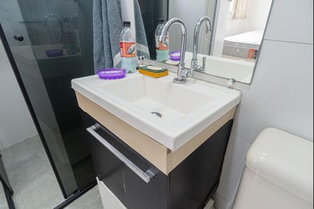 Apartamento para alugar com 34m², 1 quarto e sem vagaBanheiro da Suíte