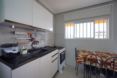 Sala - Cozinha de apartamento para alugar com 1 quarto, 36m² em Ingleses do Rio Vermelho, Florianópolis