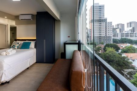 Apartamento para alugar com 27m², 1 quarto e sem vagaVaranda