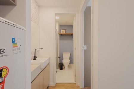 Studio para alugar com 27m², 1 quarto e sem vagaBanheiro