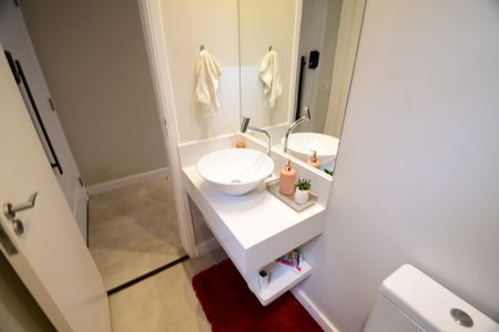 Lavabo de casa de condomínio à venda com 3 quartos, 130m² em Jardim Bom Retiro, Campinas