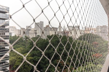 Vista da Sala de apartamento à venda com 1 quarto, 43m² em Santa Ifigênia, São Paulo