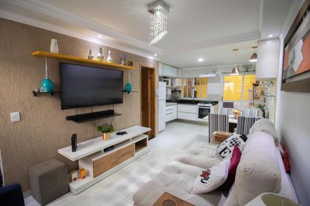 SALA E COZINHA de casa de condomínio para alugar com 2 quartos, 88m² em Casa Verde Média, São Paulo