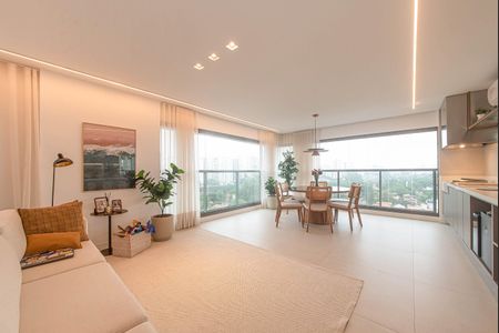 Sala de apartamento à venda com 3 quartos, 131m² em Campo Belo, São Paulo