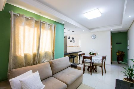 Sala de apartamento à venda com 2 quartos, 120m² em Vila Homero Thon, Santo André