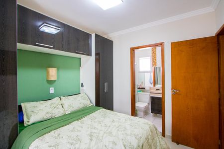 Quarto 1 - Suíte de apartamento à venda com 2 quartos, 120m² em Vila Homero Thon, Santo André