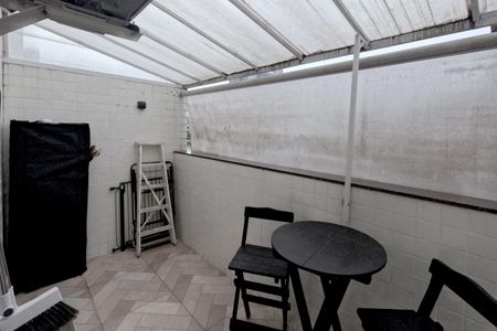 Varanda da Sala de apartamento para alugar com 1 quarto, 54m² em Macuco, Santos