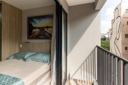 Varanda do Studio de kitnet/studio à venda com 1 quarto, 24m² em Campos Elíseos, São Paulo