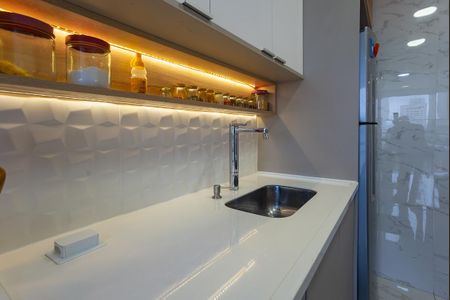 Apartamento à venda com 60m², 2 quartos e 1 vagaCozinha Americana