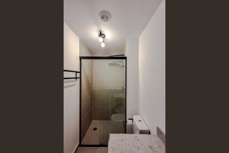 Banheiro Social de kitnet/studio à venda com 1 quarto, 25m² em Ipiranga, São Paulo