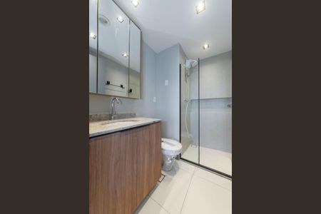Studio para alugar com 27m², 1 quarto e sem vaga Studio para alugar com 27m², 1 quarto e sem vagaBanheiro