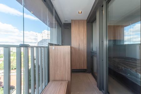 Studio para alugar com 27m², 1 quarto e sem vagaVaranda