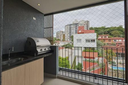 Varanda gourmet  de apartamento à venda com 3 quartos, 145m² em Vila Paris, Belo Horizonte