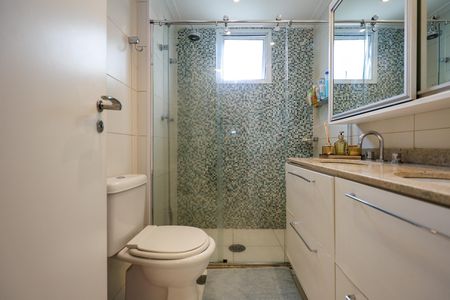 Apartamento à venda com 142m², 3 quartos e 2 vagasBanheiro da Suíte 1