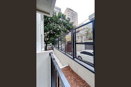 Varanda do Studio de kitnet/studio para alugar com 1 quarto, 27m² em Pompeia, São Paulo